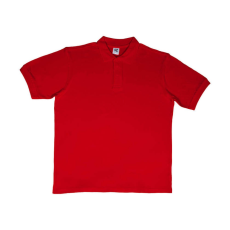 Sg Férfi galléros póló rövid ujjú SG Cotton Polo - 4XL, Piros