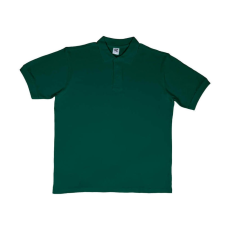 Sg Férfi galléros póló rövid ujjú SG Cotton Polo - L, Sötétzöld