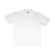 Sg Férfi galléros póló rövid ujjú SG Cotton Polo - M, Fehér férfi póló