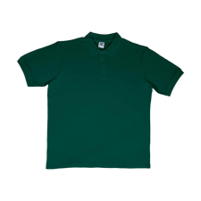 Sg Férfi galléros póló rövid ujjú SG Cotton Polo - M, Sötétzöld férfi póló