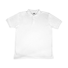 Sg Férfi galléros póló rövid ujjú SG Poly Cotton Polo - S, Fehér férfi póló