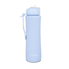 СгъSzilikon kulacs CoolPack Pump Powder mint, 600 ml, Kék kulacs, kulacstartó