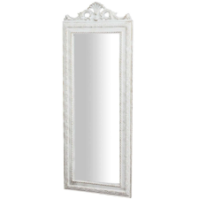  Shabby Chic Fali Tükör - Fehér - 90x35 cm bútor