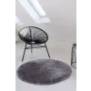  Shaggy szőnyeg Super plüss (L. Grey) Kerek 80cm Világos Szürke