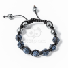 Shamballa karkötő 7 kristály + 4 csakragolyó sötétkék jwr-1564