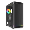 Sharkoon AK4W RGB Strip Midi Tower Fekete