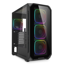 Sharkoon AK5G RGB Midi Tower Fekete számítógép ház