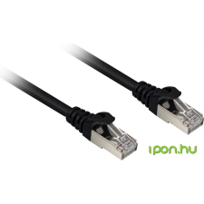 Sharkoon Cat.6a SFTP hálózati kábel Fekete 15 M Cat6a S/FTP (S-STP) kábel és adapter
