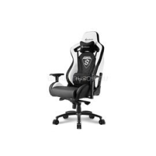 Sharkoon Gamer szék - Skiller SGS4 Black/White (állítható háttámla/magasság; 4D kartámasz; PVC; aluminium talp; 150kg-ig (4044951021741) forgószék