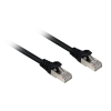 Sharkoon hálózati kábel RJ45 CAT.6a SFTP LSOH fekete 1,5m - Halogénmentes (4044951018352) (4044951018352)