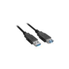 Sharkoon Kabel USB 3.0 Verlängerung  1,0m           schwarz (4044951015672) kábel és adapter