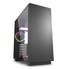 Sharkoon PURE STEEL RGB táp nélküli ablakos ház fekete (4044951026616) (4044951026616) számítógép ház