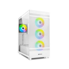 Sharkoon Rebel C50 fehér (táp nélküli) ablakos ATX ház (4044951038251) számítógép ház