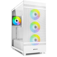 Sharkoon Rebel C50 RGB TG fehér számítógép ház