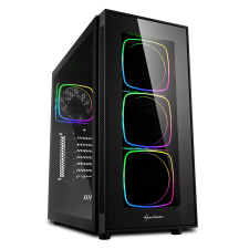 Sharkoon TG6 RGB Számítógépház - Fekete számítógép ház