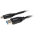 Sharkoon USB 3.1 Gen2 Type-A - Type-C Adatkábel 1m - Fekete