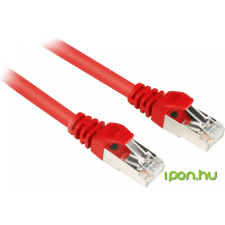 Sharkoon UTP Összekötő Piros 1m 4044951018666 kábel és adapter