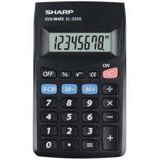 Sharp EL-233S számológép Hordozható Alap számológép Fekete (4974019023601) számológép