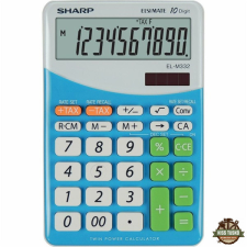 Sharp ELM332BBL napelemes asztali számológép számológép