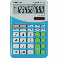  Sharp ELM332BBL napelemes asztali számológép számológép