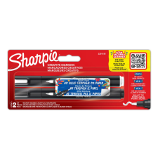 Sharpie 2201181 szövegkiemelő 2 db Golyóshegyű Fekete, Fehér filctoll, marker
