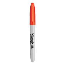 Sharpie Alkoholos marker, 1 mm, kúpos, SHARPIE Fine Point, narancs (SR0811030) filctoll, marker