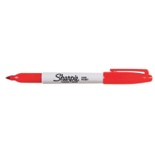 Sharpie Alkoholos marker, 1 mm, kúpos, sharpie &quot;fine point&quot;, piros s0810940 filctoll, marker