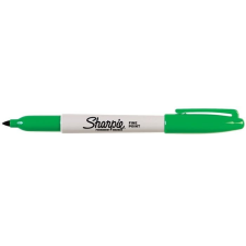 Sharpie Alkoholos marker, 1 mm, kúpos, SHARPIE &quot;Fine Point&quot;, zöld filctoll, marker