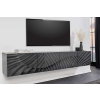 Shayla Design függő TV asztal Shayla 200 cm fekete mangó