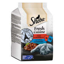 Sheba Fresh Cuisine Párizs ízei szószban 6x50g macskaeledel