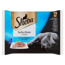 Sheba Sheba Selection halas válogatás szószban 4x85 g macskaeledel