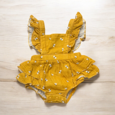 Shein Mustársárga napozó kombidressz, body