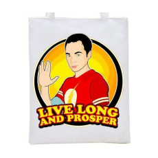  Sheldon live long and prosper vászontáska egyedi mintával