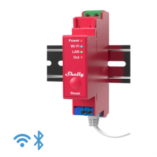 Shelly Okosrelé, 16A, WiFi + Ethernet, Fogyasztásmérővel, DIN-sínre szerelhető - SHELLY PRO 1PM okos kiegészítő
