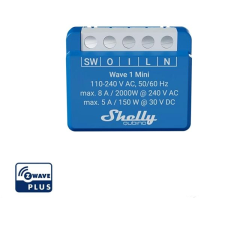 Shelly Wave 1 Mini, kapcsolómodul, Z-Wave villanyszerelés