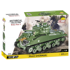 Sherman M4A3 tank készlet COBI II. világháború barkácsolás, építés