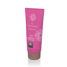 Shiatsu 2 in 1 Masszázsgél és Síkosító Málna 200ml masszázskrémek, masszázsolajok