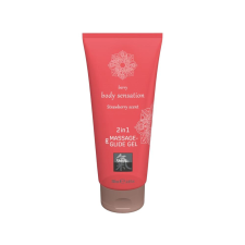 Shiatsu 2in1 Strawberry scent - masszázs síkosító (200ml) - eper síkosító