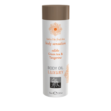 Shiatsu Luxury ehető testápoló olaj, zöld tea & mandarin, 75 ml testápoló