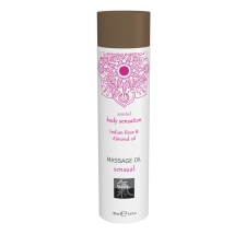 Shiatsu Massage Oil Sensual - masszázsolaj - indiai rózsa-mandula olaj (100 ml) masszázskrémek, masszázsolajok
