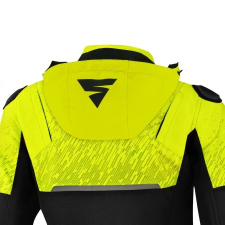 Shima Drift férfi kabáthoz kapucni fluo sárga motoros kabát