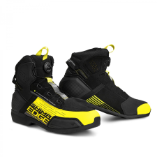 Shima Edge WP fekete fluo motorkerékpár csizma sárga motoros csizma