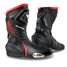 Shima Magasszárú motoros csizma Shima RSX-6 fekete-neon piros női csizma, bakancs