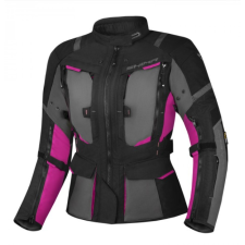 Shima Női kabát motorkerékpárhoz Shima Hero 2.0 fekete-szürke-rózsaszín motoros kabát