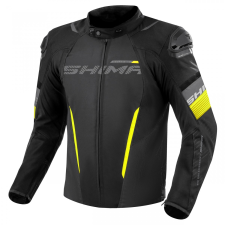 Shima Solid 2.0 motoros kabát fekete-fluo sárga motoros kabát