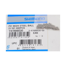 Shimano PD-M324 csapágygolyó pedálhoz (3/32 col - 2,38 mm), 62 db kerékpár és kerékpáros felszerelés