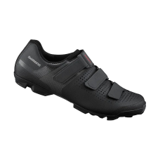 Shimano SH-XC100 férfi MTB SPD kerékpáros cipő, tépőzáras, fekete, 44-es kerékpáros cipő