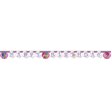 Shimmer és Shine Happy Birthday felirat 200cm party kellék