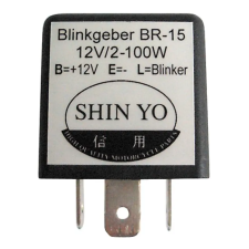 SHIN YO Villanórelé SY-02, 3-pólusú, 12 VDC, 1-100 Watt egyéb motorkerékpár alkatrész