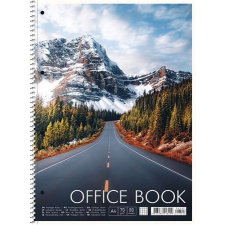 SHKOLYARYK Spirálfüzet, A4+, kockás, 80 lap, SHKOLYARYK "Office book", vegyes füzet